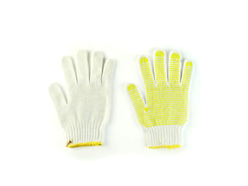 Dotted Grip Cotton Gloves